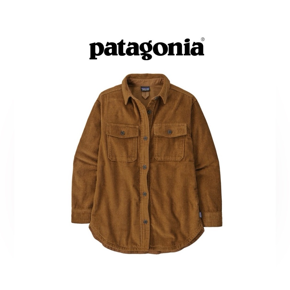 Patagonia Women's Corduroy Overshirt Jacket in Shelter Brown